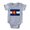 Heather Grey, variant on CafePress - Colorado Snowboard Flag - Cute Infant Baby Football Bodysuit