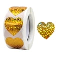 thumbnail image 4 of Rollo de 500 pegatinas de corazón con diseño de granja, navideñas, de papel adhesivo. Estilo C, 4 of 9