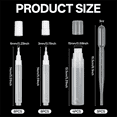thumbnail image 4 of 20 Pcs Refillable Acrylic Paint Markers, Empty Fillable Pen 3 mm 6 mm 15 mm, Blank Graffiti White Fillable Paint Pen,8pcs * 3mm pen 8pcs * 6mm pen 4pcs * 15mm pen 3pcs * 3 ml Dropper, 4 of 8