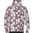 thumbnail image 7 of Rateoe Rose Flowers Pattern Mens Hoodie, Pullover Hooded Sweatshirt, Kangaroo Pocket Hoodie Ideal for Daily Wear, Travel and Home-X-Large, 7 of 7