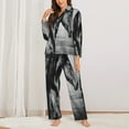 thumbnail image 3 of Bingfone Womens Pajama Sets Running Horse Print,Long Sleeve Loungewear Pajamas Set-Medium, 3 of 9