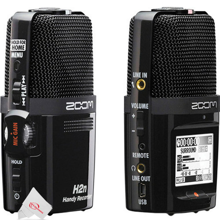 Zoom H2n ext 2-Input / 4 Track Handy Digital Audio Stereo Recorder With 5  Built-In Mic Array 