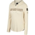 thumbnail image 2 of Women's Colosseum Cream Mississippi State Bulldogs OHT Military Appreciation Casey Raglan Long Sleeve Hoodie T-Shirt, 2 of 4