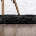 thumbnail image 2 of Lochas Round Fluffy Area Rugs Soft Rug for Living Room Bedroom Kids Nursery Home Decor Shaggy Carpet 6 Feet, Black, 2 of 6
