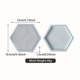 thumbnail image 2 of Molde hexagonal for posavasos, 1 molde de bandeja de silicona for manualidades de resina, arte en yeso y adornos de bricolaje, 2 of 2