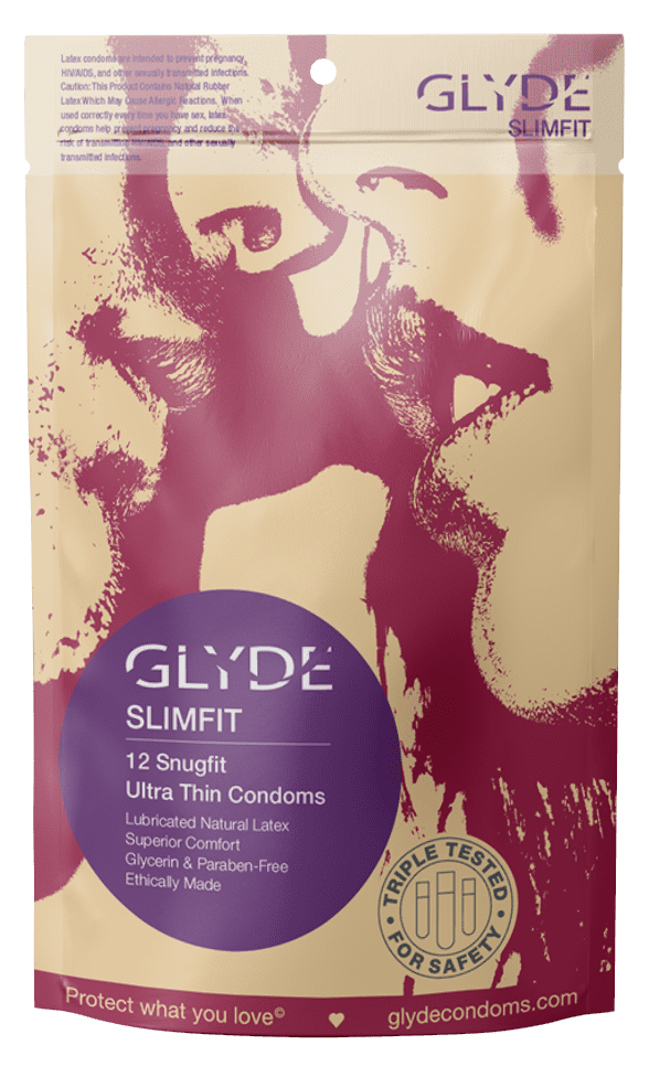 Glyde SLIMFIT (Snug-fit) Non-toxic Condoms
