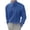 Blue, variant on Aueoeo Long Sleeve Shirts for Men Dress Shirt Solid Color Slim Fit Formal Stand Collar Button Up Shirts Blouse