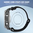 thumbnail image 4 of KBYKO Elastic Watch Band Compatible with Garmin Fenix 5/Fenix 6/Fenix 7/Fenix 8/Fenix E 47mm, 22mm Quickfit Woven Wristband Strap for Fenix 7 Pro/6 Pro/5 Plus/Approach S60/S62, 4 of 7
