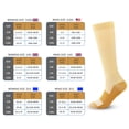 thumbnail image 4 of Calcetines de compresión deportivos de color sólido, calcetines elásticos, calcetines de compresión de iones de cobre, calcetines de ciclismo para exteriores, 4 of 6