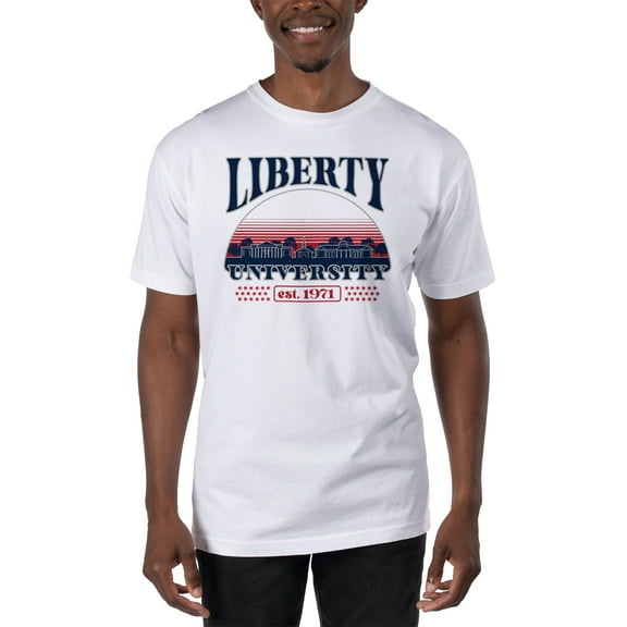 Men's Uscape Apparel White Liberty Flames T-Shirt