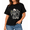 Black-206, variant on Women's Skeleton Pickle Skeleton Halloween Graphic T-Shirt, Fall Party Casual Short Sleeve Tee