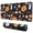Halloween Ghost Pumpkin, variant on Long Mouse Pads for Desk,Halloween Ghost Pumpkin Medley Pattern Desk Mats on Top Of Desks, Desk Mouse Pad Extra Large with 3mm Non-Slip Base and Stitched Edge for Gaming,Office,Work,Home 31.5x11.8in