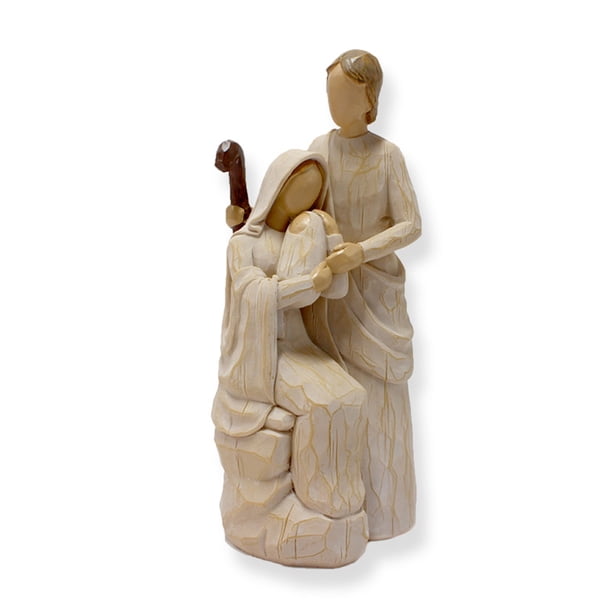 Adornos De Estatua De Jesús De Resina, Decoración De Mesa, Escultura Familiar Religiosa Para Decoración Del Hogar Y El Patio Monstrate HA038922-00
