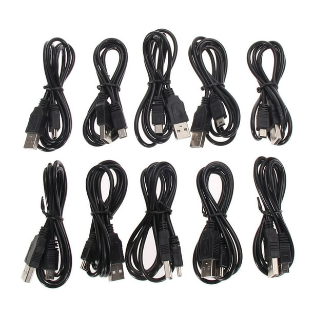 10 X nuevo cable de carga del cargador USB para el controlador Sony PS3 39.44 "de largo Ndcxsfigh Nuevos Originales