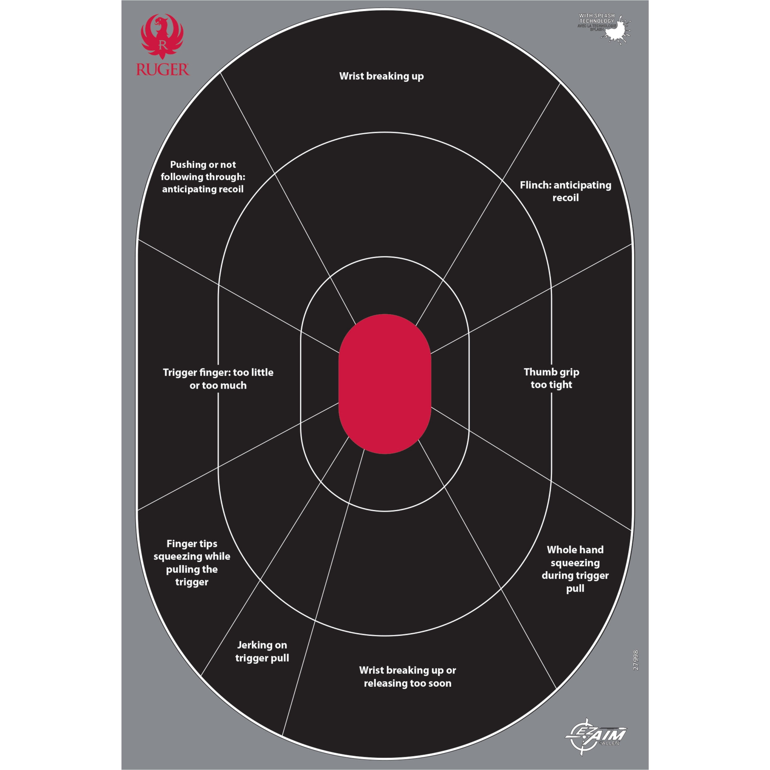 ZXMT 3-inch Reactive Splash Splatter Shooting Targets