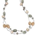 thumbnail image 2 of Labradorite Red Moonstone Fw Cultured Pearl Crystal Necklace Pendant Charm Natural Stone Shell Wood Bead Station, 2 of 7