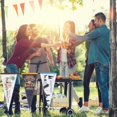 thumbnail image 2 of Camping Triangle Flag Felt Flags for Decor 3Pcs Outdoor Yard Hanging Flags, 2 of 4