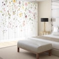 thumbnail image 2 of Floral Sheer Curtains for Living Room 63 inch Length 2 Panels Set Elegant Butterfly Spring Flower Printed Window Curtain Chiffon Drapes for Bedroom, 2 of 6