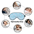 thumbnail image 7 of PAYOHTO Pink Blue Floral Bloom Soft Sleep Mask Comfort Pure Silk Eye Cover for Travel Office Camping, 7 of 7