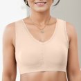 thumbnail image 2 of Everyday Bras for Women Sports Bra Women Maximum Support Sports Bra Pack of Bras for Women Push up Padded Bra No Underwire Woman's Sports Bra Woman Sports Bar Sports Bra Push up Bra Women Beige 4XL, 2 of 4