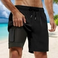 thumbnail image 2 of Maillots de Bain pour Hommes avec Doublure de Compression Shorts de Bain avec Poches, 2 of 4