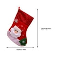 thumbnail image 3 of Calcetines colgantes de Navidad Monstrate tela con estampado de Papá Noel para Festival de chimenea, 3 of 6