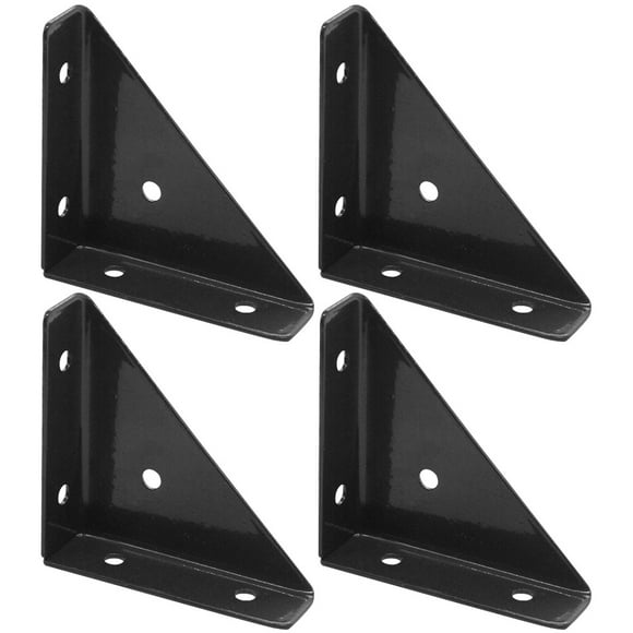 Milisten 4pcs Triangular Corner Brace Heavy Duty Angle Brackets Corner Braces Joint Angle Braces