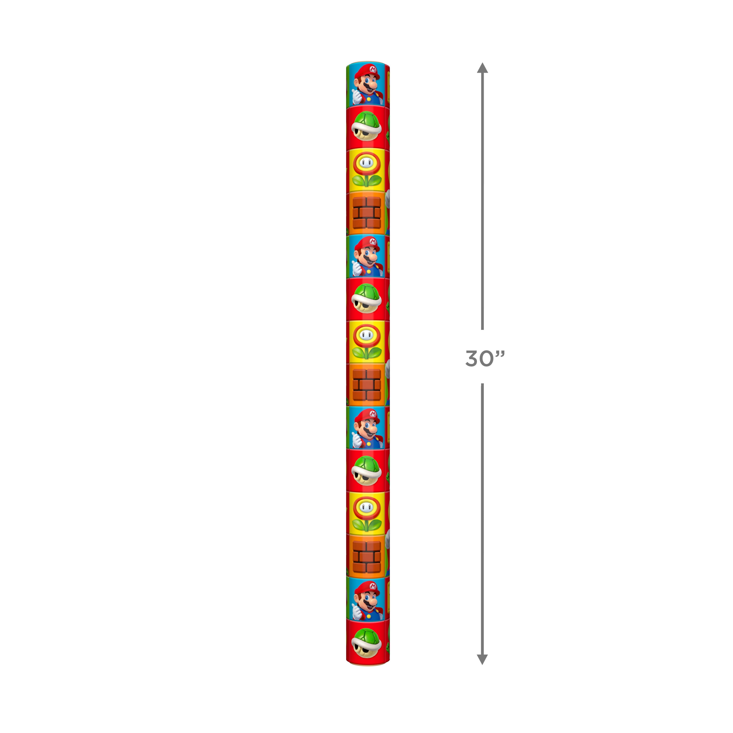 Hallmark Wrapping Paper, 22.5 sq. ft. (Nintendo Mario Brothers)