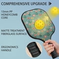 thumbnail image 2 of Pickleball Paddles Set,Pioneer Flower Floral Print Pattern Fiberglass Surface Pickleball Racket Set with 2 Indoor Outdoor Pickleball Balls and Pickleball Bag,Pickle-ball Equipment, 2 of 6