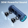 thumbnail image 2 of RIENOK Altavoz Bluetooth portátil 30W Doble emparejamiento Estéreo inalámbrico verdadero Sonido HD IPX7 Impermeable Ducha deportiva al aire libre Altavoz inalámbrico Bluetooth 5.3 para fiesta en casa, 2 of 5