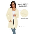 thumbnail image 3 of Gleelist Women's Casual Knit Open Front Cardigan Lightweight Long Sleeve with Pockets, 3 of 8