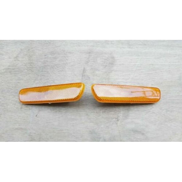 Yellow FRONT Bumper Light Side Marker for 1999-2003 Lexus RX300 IS300 Pair
