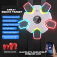 thumbnail image 3 of Music Boxing Machine Wall Mounted Bluetooth-compatible Electronic Smart LED Boxing Training Target Punching Pad Home Gym Workout Equipment, 3 of 9