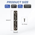 thumbnail image 2 of Uxcell Small Piano Hinge Mini Jewelry Box Hinges with Screw for Jewellery Wooden Box Bronze Tone, 2 of 7