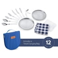 thumbnail image 2 of Camping Silverware Kit Cutlery Organizer Utensil Picnic Set 12 Piece Mess Kit, 2 of 9