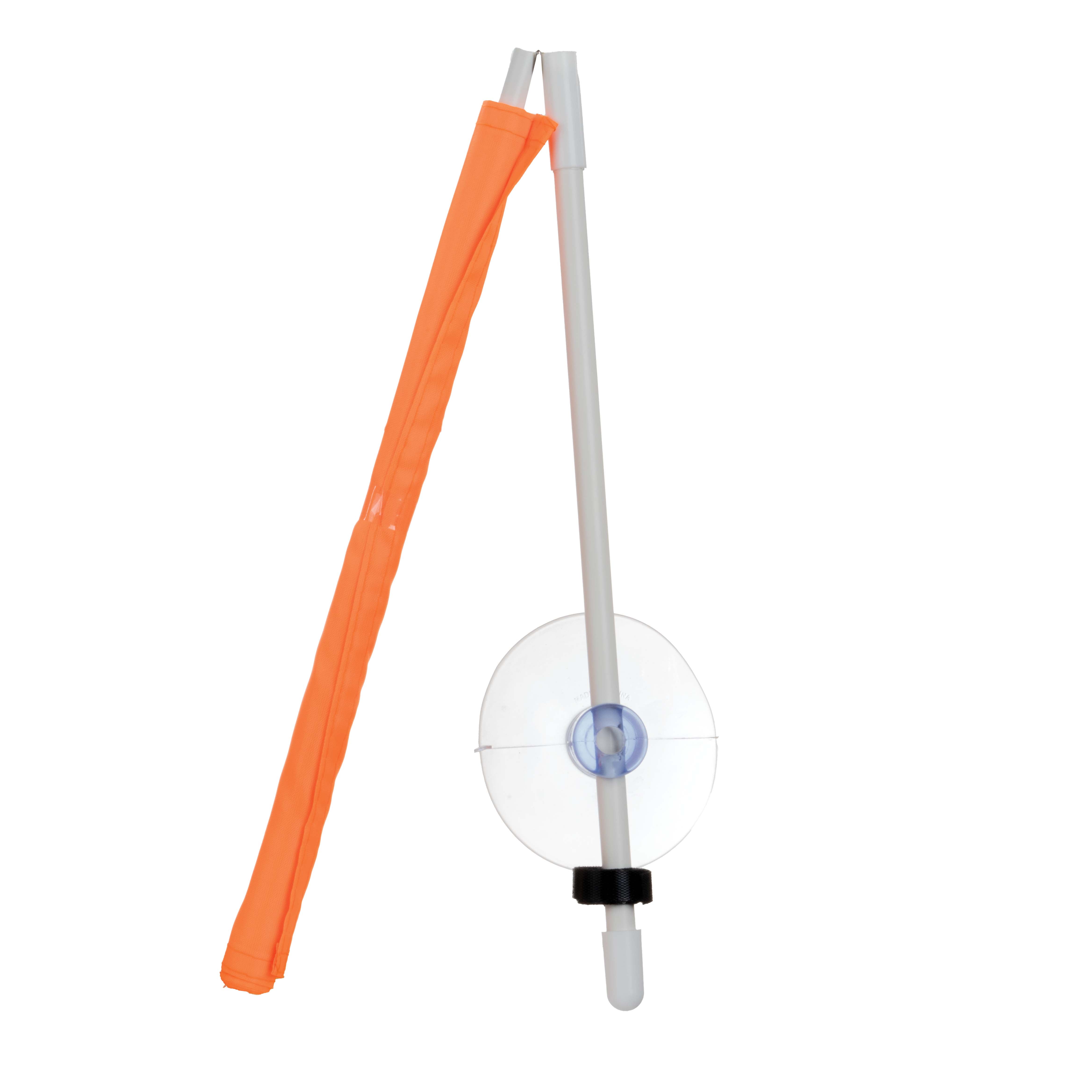 Ozark Trail 2-Foot Fold-Up Boater's Safety Flag with Suction Cup Mount, Orange