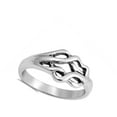 thumbnail image 4 of Criss Cross Mesh Weave Knot Ring 925 Sterling Silver Band Jewelry Female Male Unisex Size 7, 4 of 4
