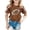 Brown, variant on Girls Short Sleeve T-Shirts Kids Summer Tops Crewneck Basic Graphic Tees 5-14 Years, Comfortable Casual Soft Breathable Top For Kids Youth And Teenagers