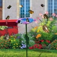thumbnail image 5 of RRJ Bee Butterfly Hummingbird Water Feeder, Outdoor Metal Bird Bath Garden Decoration, Rust-Resistant Courtyard Patio Hanging Feeder for Attracting Pollinators and Wildlife, 5 of 7