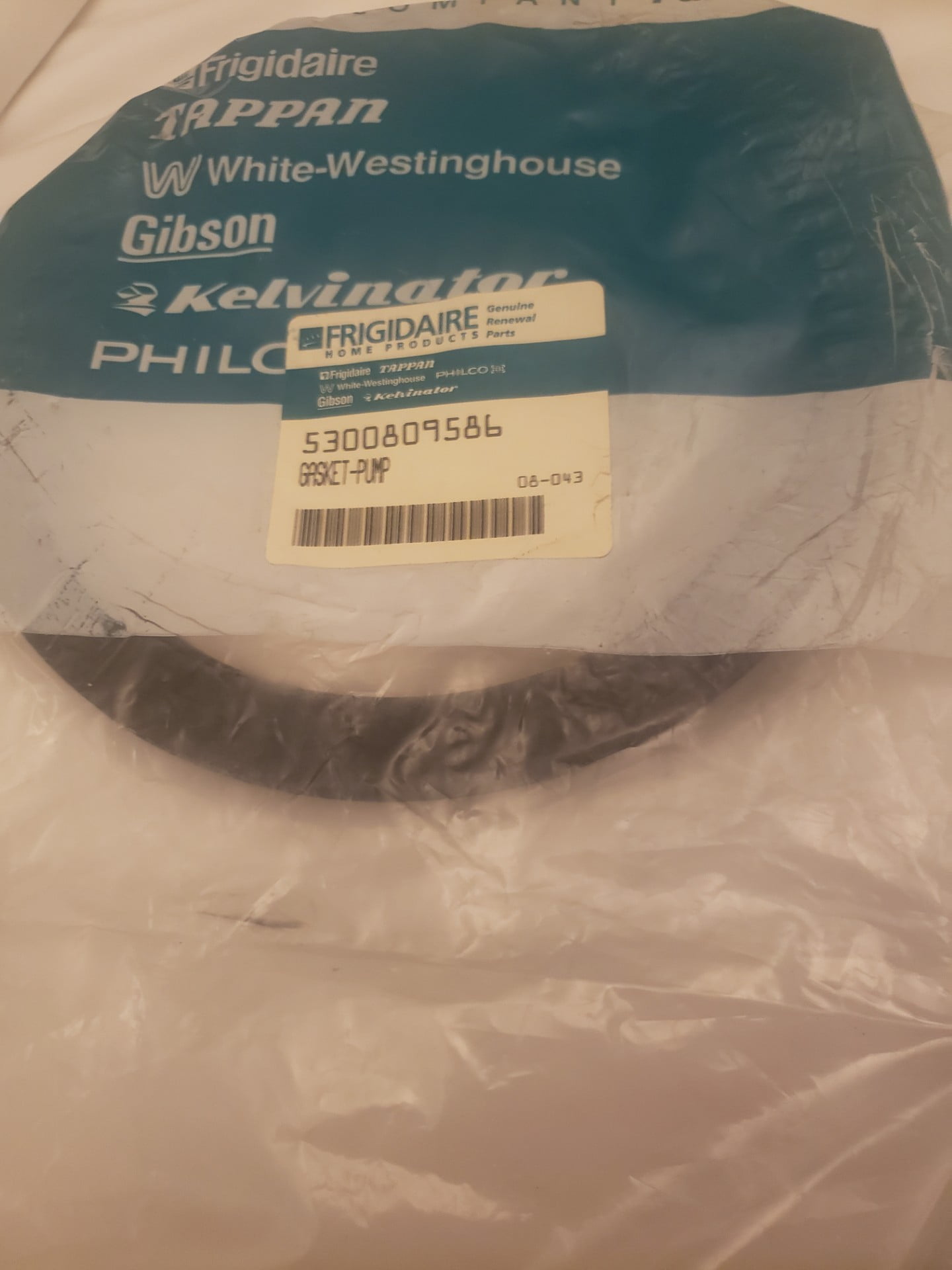 Frigidaire Dishwasher Pump Gasket 5300809586