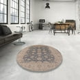 thumbnail image 4 of Ahgly Company Machine Washable Indoor Rectangle Industrial Modern Rose Dust Purple Area Rugs, 4' x 6', 4 of 7