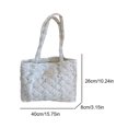 thumbnail image 2 of Bolso de celosía de diamantes de mujeres para mujeres grandes capacidad de gran capacidad moderna de transporte bolso de hombro floral liviano, 2 of 8