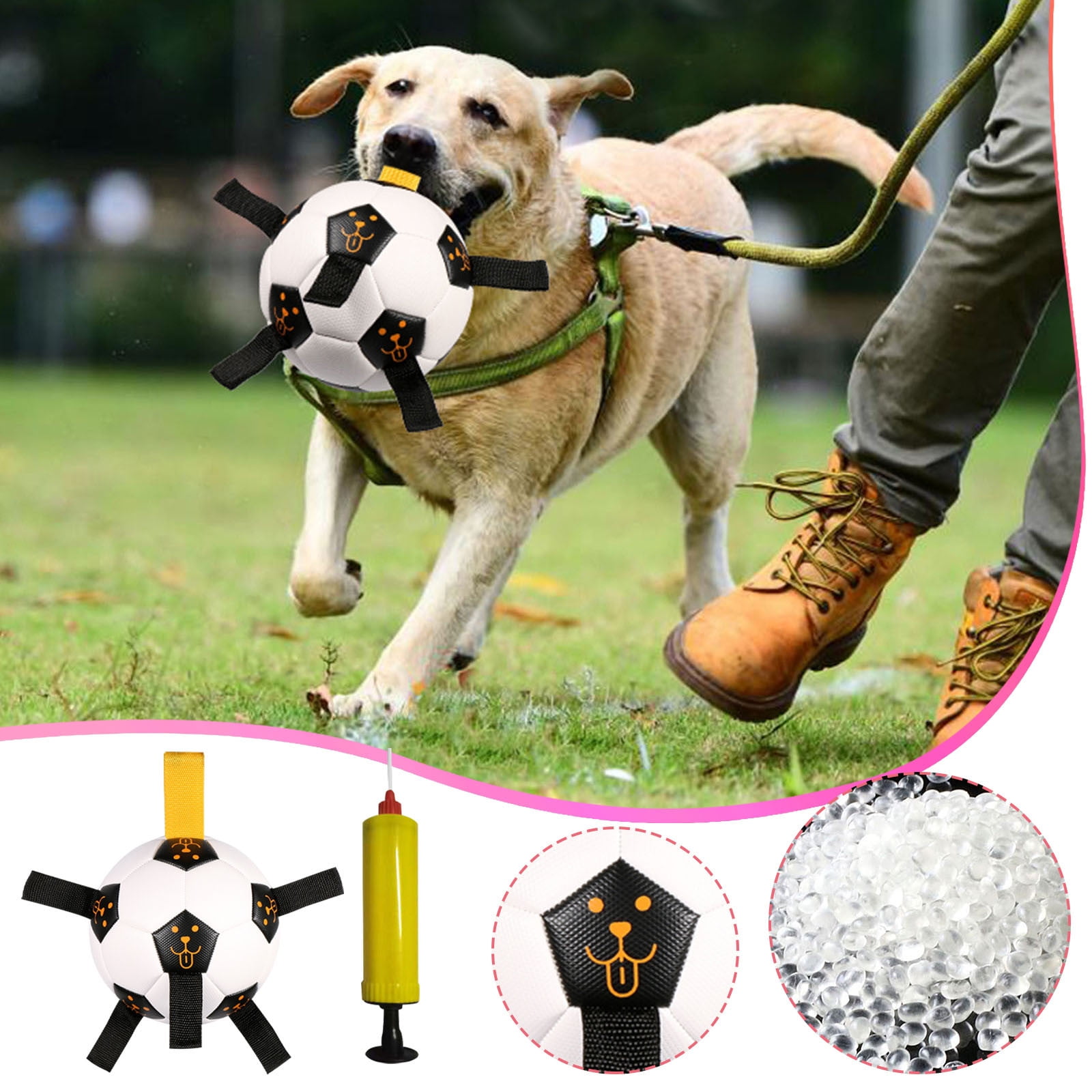 Dvkptbk Kitchen Utensils Gadgets Pet Ball Toy Outdoor Interactive Football Dog Training Ball Multi functional Rope Biting Dog Ball Dog Toy Kitchen Gadgets on Clearance Walmart
