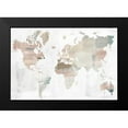 thumbnail image 2 of Isabelle Z 14x11 Black Modern Framed Museum Art Print Titled - World Travelers Map, 2 of 5