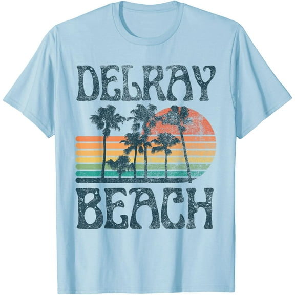 Delray Florida Beach Summer Vacation Vintage T-Shirt Unisex S-5XL Hot Trending Shirt, Vintage Birthday Gift