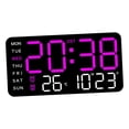 thumbnail image 4 of Reloj despertador digital Soledad LED Rosa, 4 of 9