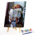 thumbnail image 1 of Cuadros Decorativos Perro en el inodoro Pintura al óleo por números Kit DIY Pintura acrílica sobre lienzo Sin marco Tmvgtek embutido en tela, 1 of 1