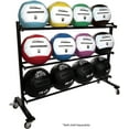 thumbnail image 2 of Champion Sports Three Tier Medicine Ball Storage Rack with Swivel Caster Wheels, 2 of 5