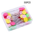 thumbnail image 2 of Moyic Alfileres de costura Posicionamiento de bordado DIY Craft Fixing Tailor Quilting Agujas de coser Herramientas Accesorios Color al azar Artesanía Flor 50PCS Moyic HA012259-07, 2 of 6