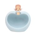 thumbnail image 1 of Bandeja de resina con forma de estatua de niña, ideal para guardar llaves, 15 x 10,5 x 16 cm, aperitivos y dulces. Azul, 1 of 8